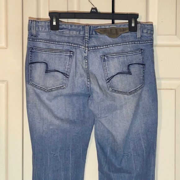 BCBGMaxAzria Distressed Claire Boot Cut Jeans 8 - Picture 11 of 16